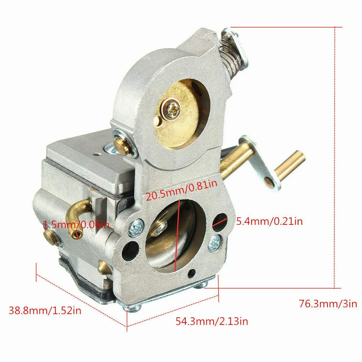 Husqvarna Carburador, 3 piezas de carburador de motosierra de repuesto para Husqvarna K750 K760 sierra de corte Zama C3-EL53 Carb 503283209 UK