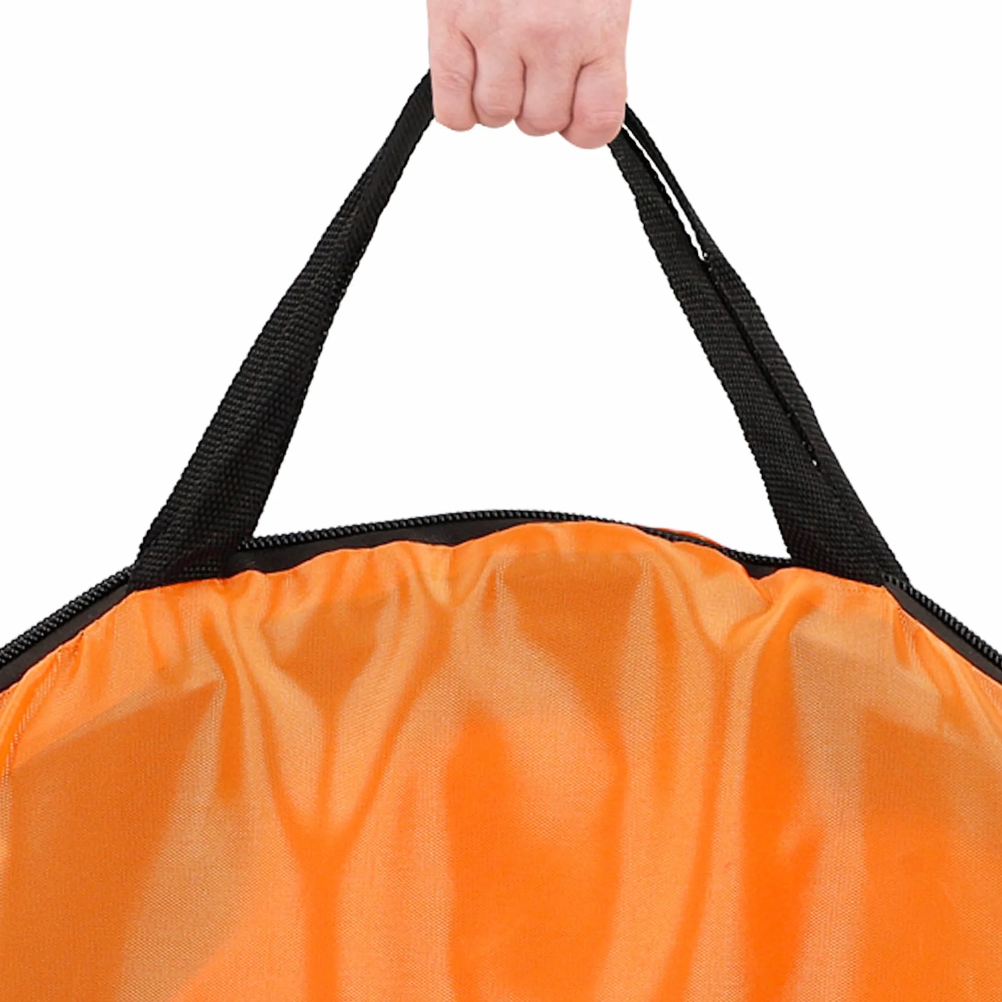 AKTIVE Set 2 plegables porterías de fútbol para niños 120x80x80 cm negro naranja