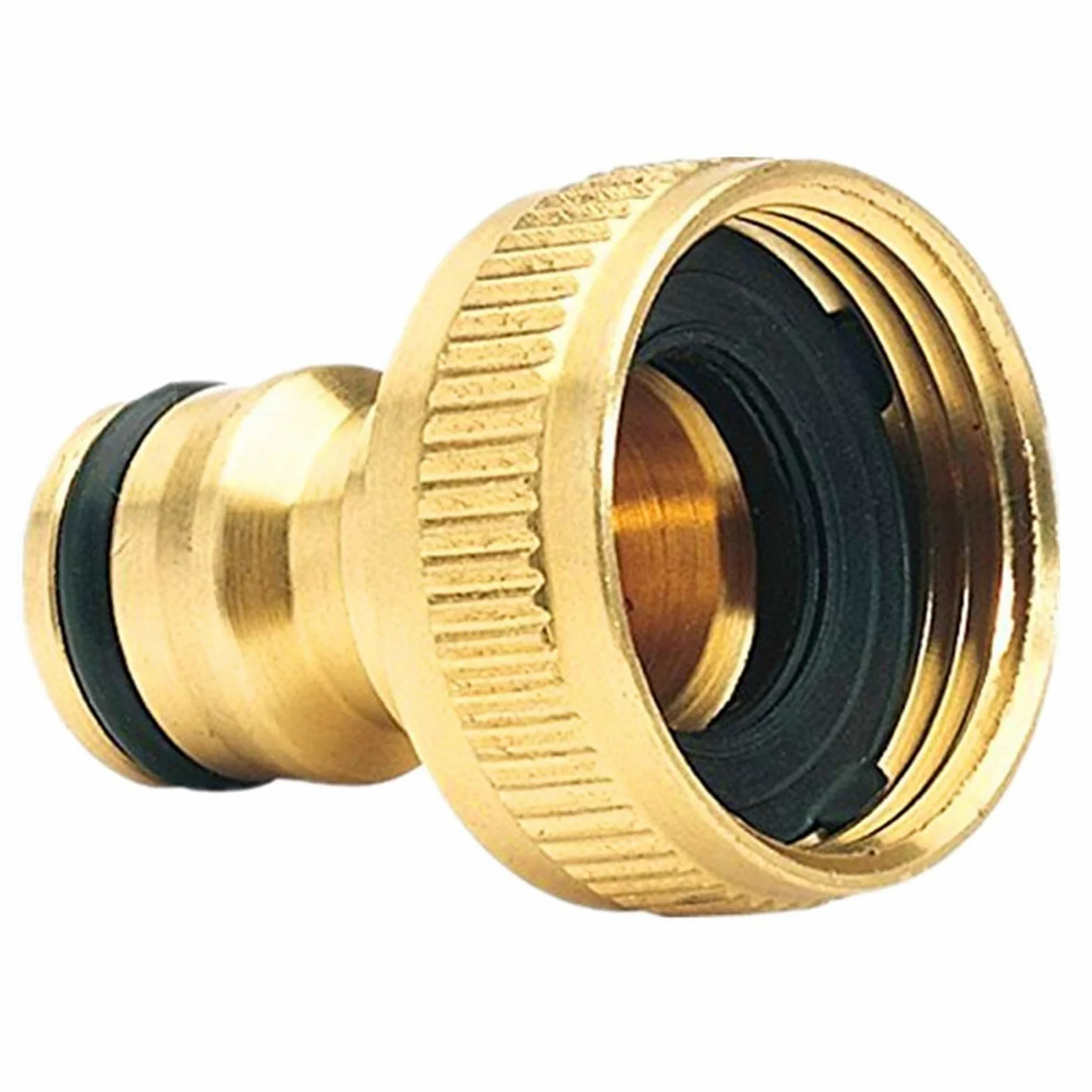 Conector de Manguera de Manguera de latón de 3/4 Hilo de Hilo Accesorios adaptadores de Manguera rápida Accesorios de Conector de jardín Boquilla de rociado de riego # W2G