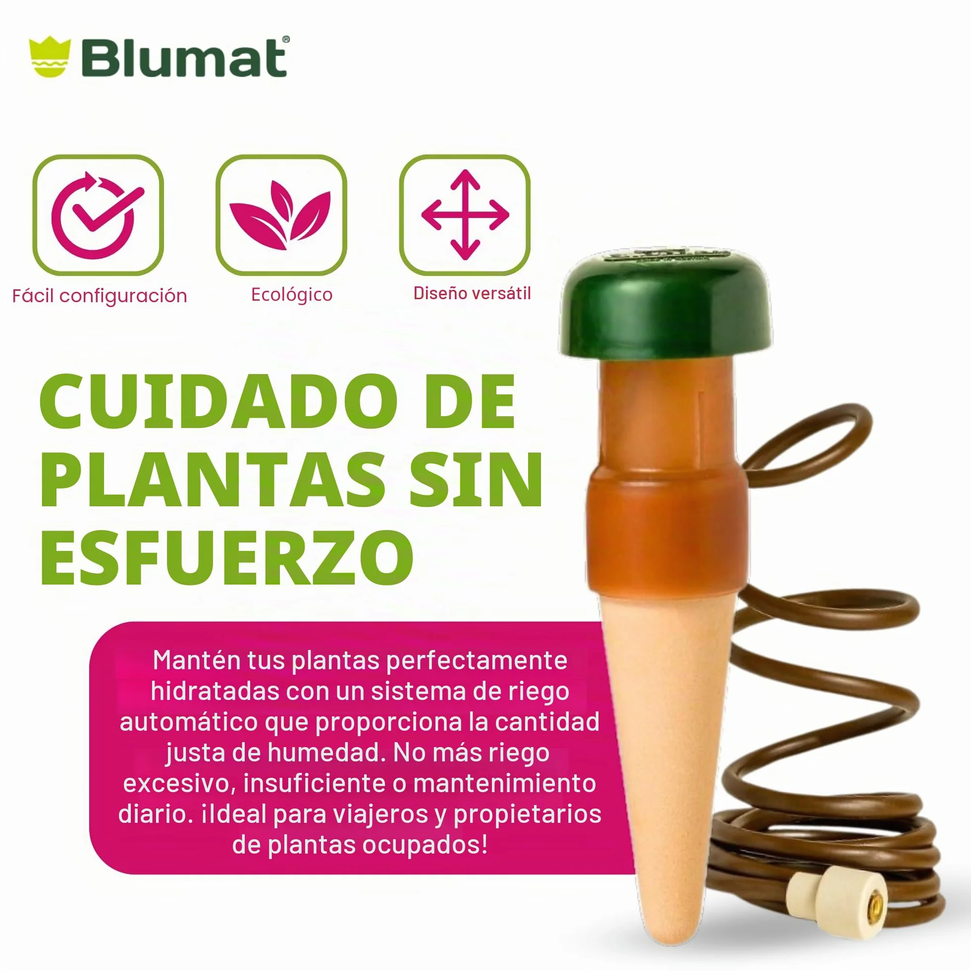 BLUMAT 10520 Junior Automático Planta Riego, XL, 2 Unidades