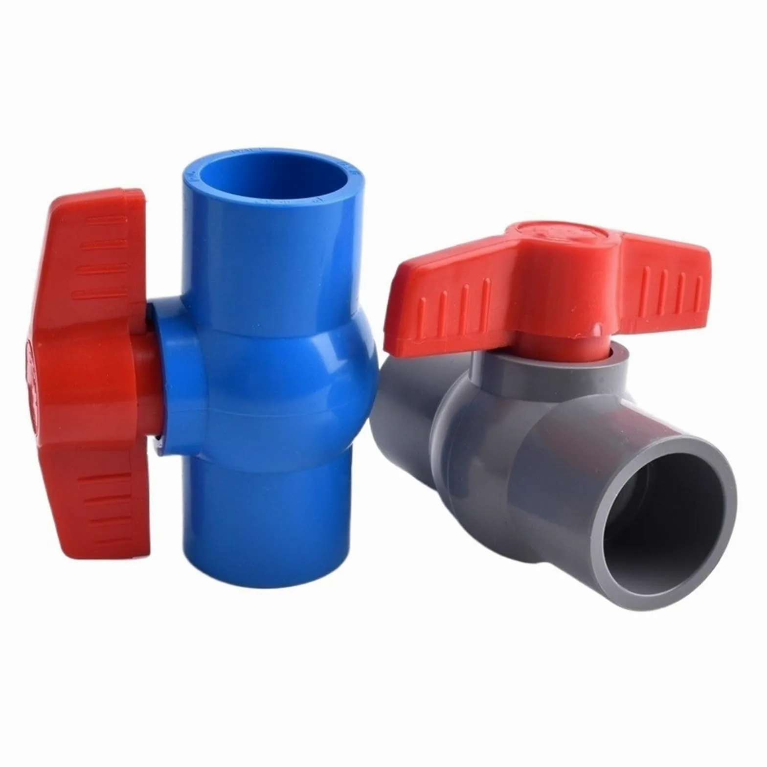 Accesorios para tuberías de riego, Acoplador de Bola Enchufe Plano for Tubo PVC, irrigación jardín, ID Azul, 90mm