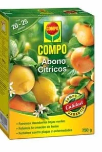 Caja de 0.75 kilos de abono granulado especial para toda clase de cítricos COMPO.
