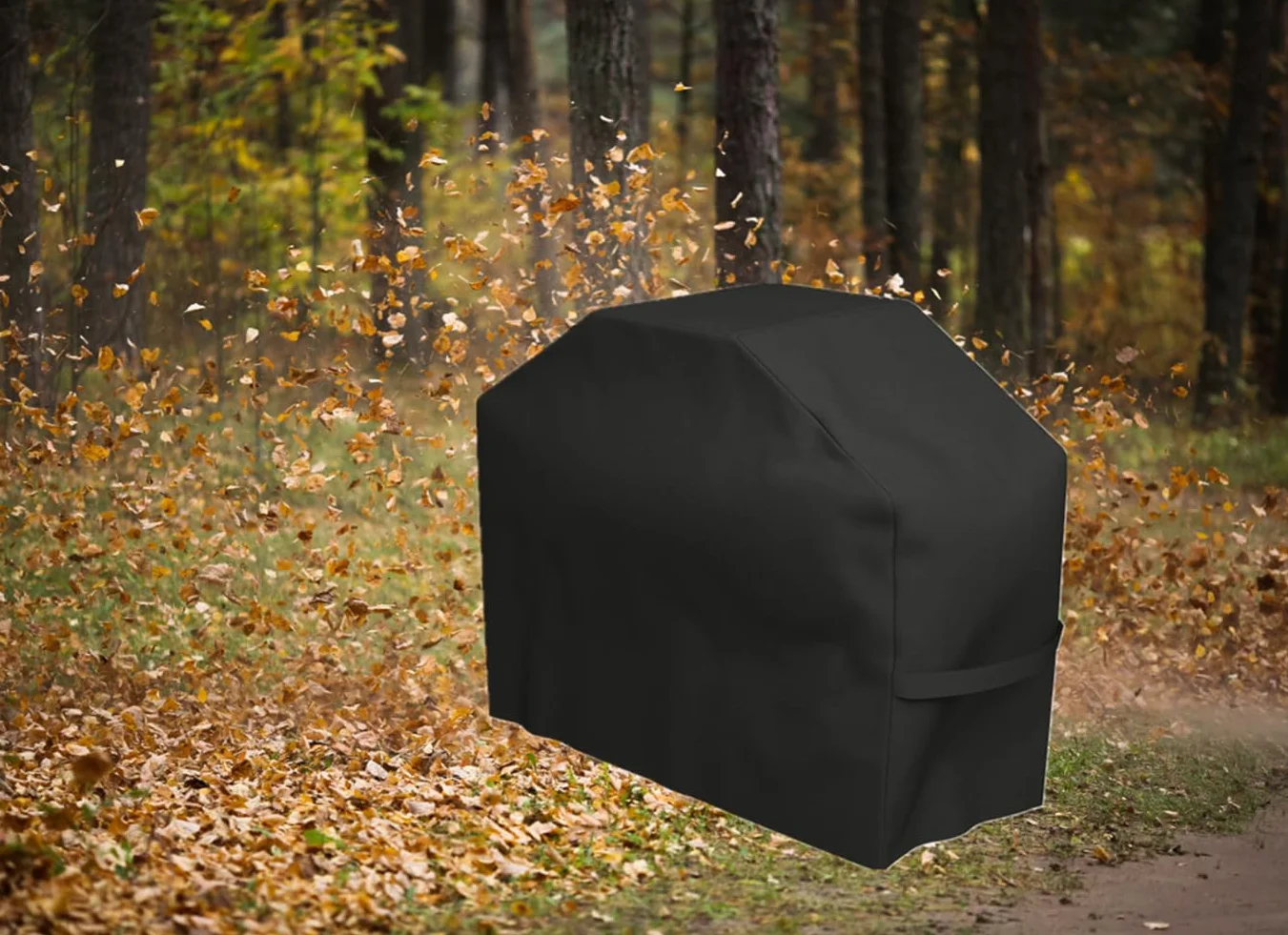 Funda para Barbacoa Impermeable, Cubierta BBQ de Parrilla 210D Oxford Protector, Anti-Viento/Anti-Polvo/Anti-Humedad, Resistente al Desgarro/Agua/Lluvia/Nieve/Sol (145X61X117)