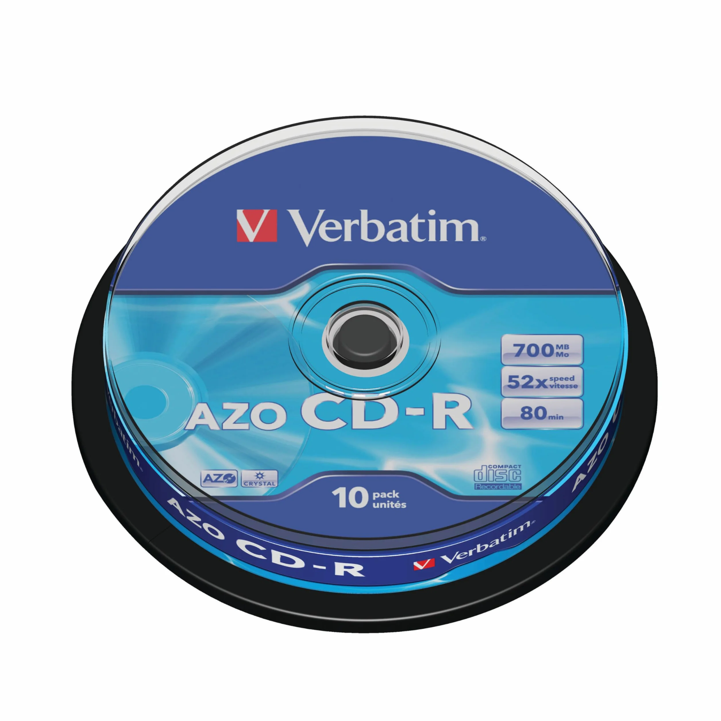 Verbatim Huso Pack 10 CDR80 700 MB 52x plata