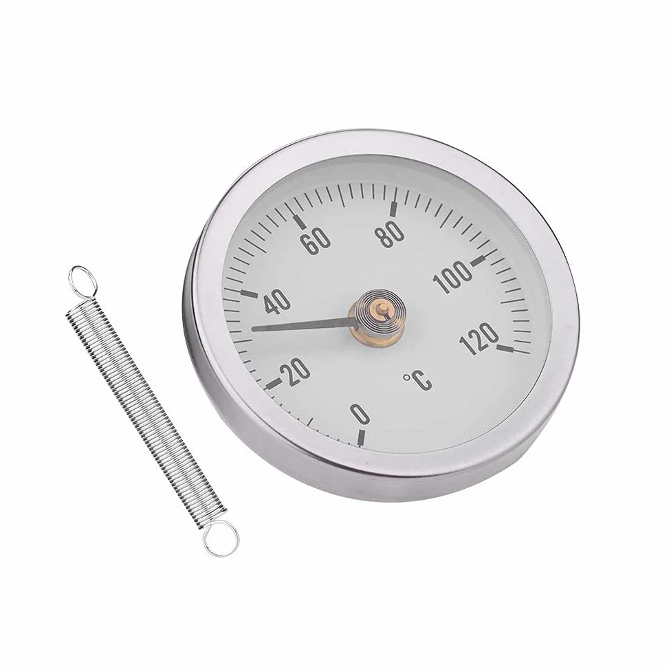 Ejoyous - Termómetro de resorte (63 mm, de lectura rápida, IP55, IP55, con polvo, impermeable, para mangueras superficiales, Power PoSTANTS Marine con pantalla de temperatura de cristal