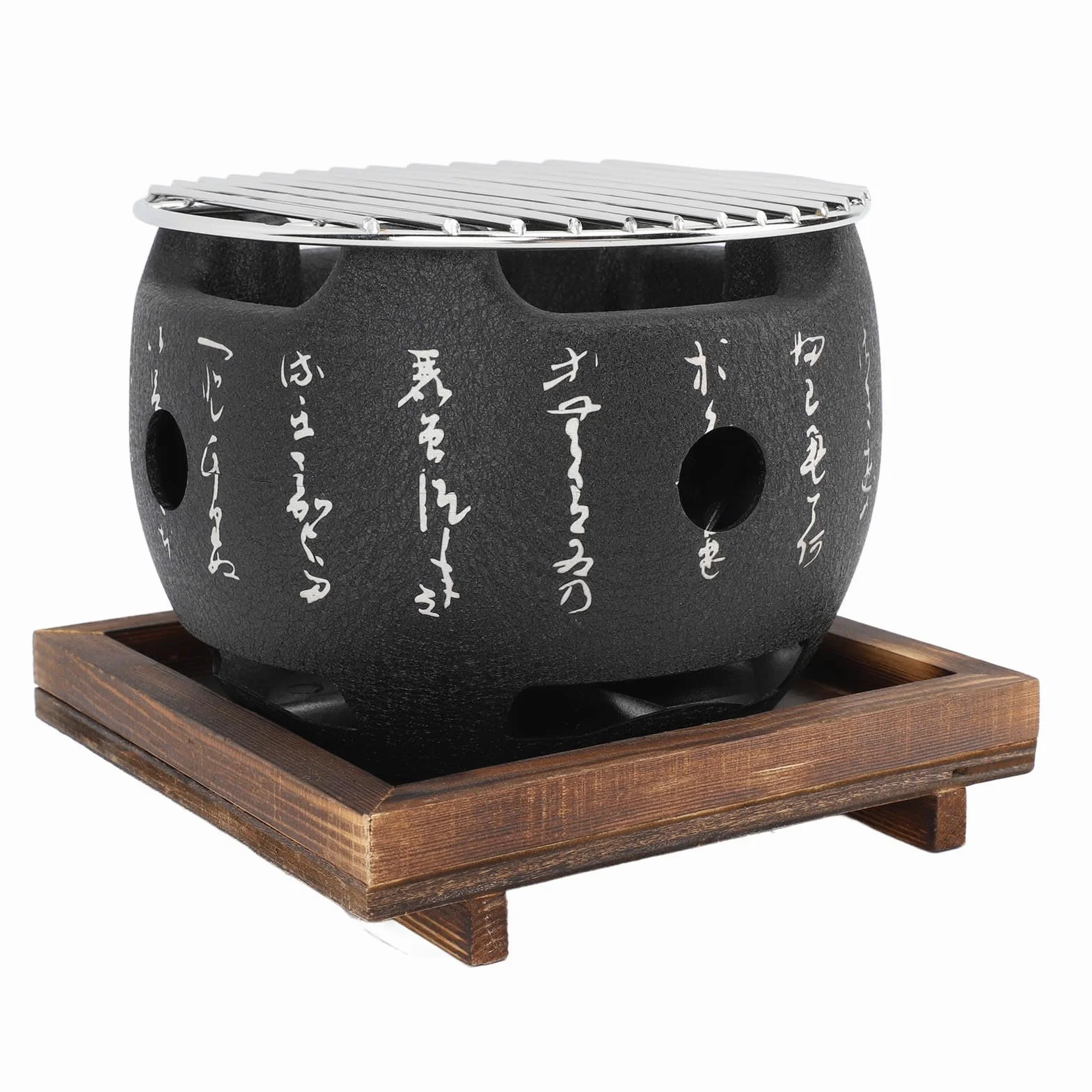 Mini barbacoa redonda japonesa portátil – Herramienta de cocina ideal para el hogar, perfecta para asar carne y veterinarios experiencia de barbacoa al aire libre
