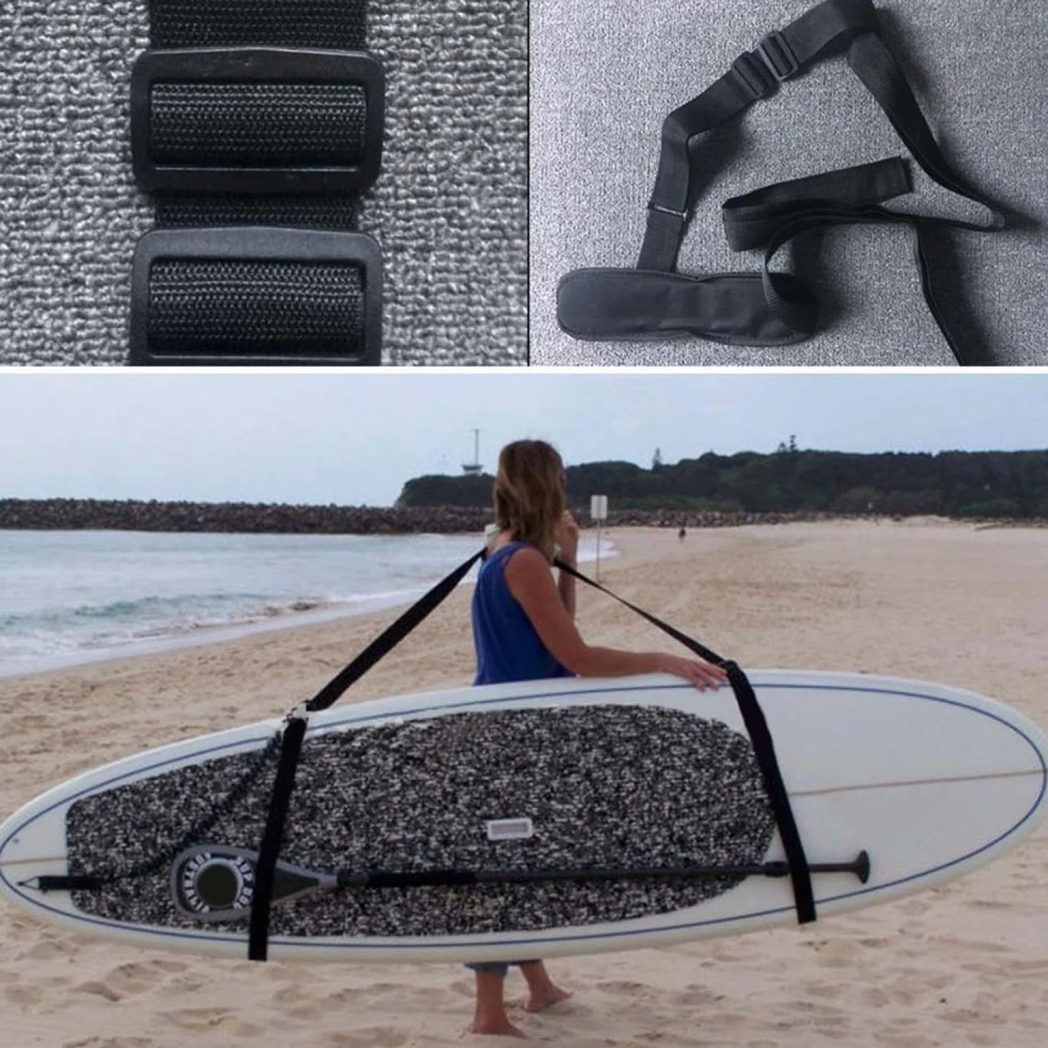 Correa para Tabla de Surf Ajustable, Correa de Transporte SUP, Stand Up Paddle, Canoa, Longboard
