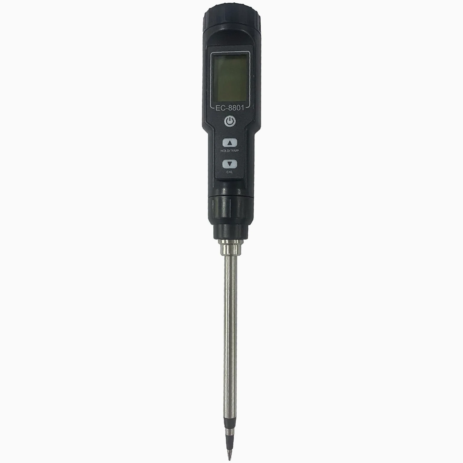 Medidor de salinidad del suelo con sonda larga, higrómetro profesional para macetas grandes, higrómetro agrícola, higrómetro para humidor de puros, termómetro de humedad interior y suelo Ec