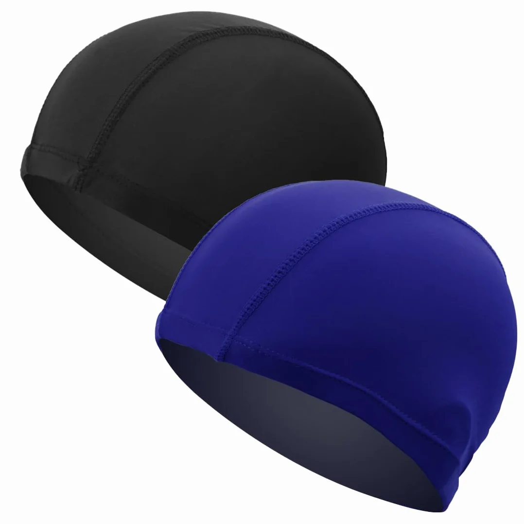WeddHuis Gorro de Natación Elástico para Piscina Mujer Hombre Pelo Largo Corto