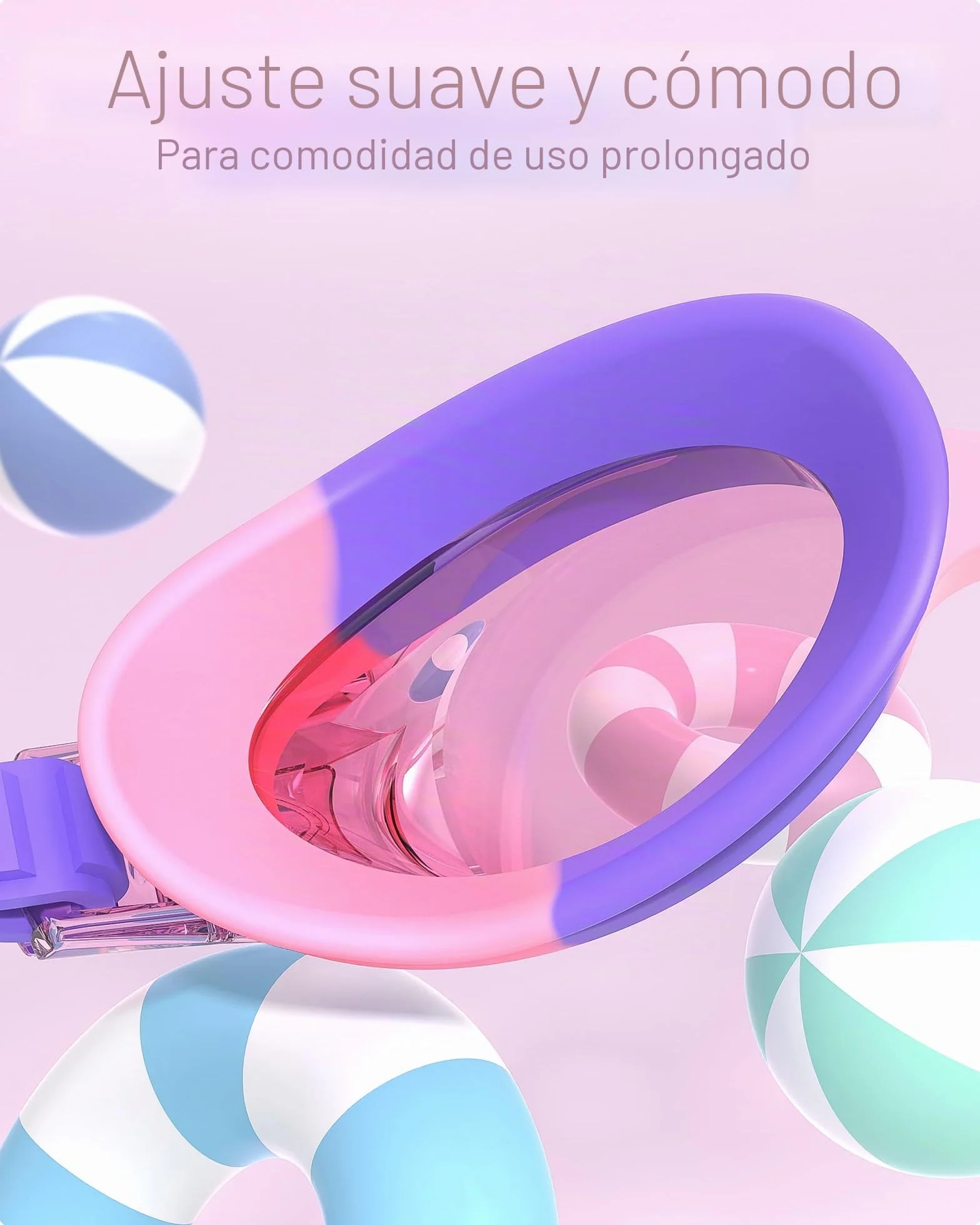 Gafas de Natación Findway 2 Piezas para Niños 4-12 Años Silicona Antivaho UV