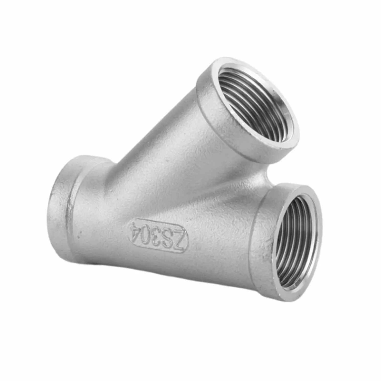Conexión en T de 3 vías con rosca macho + macho + hembra, DN6/DN8/DN15/DN25, 1/4", 1/2", 3/4", 1" y 1-1/4", de acero inoxidable 304.(Orange,1")