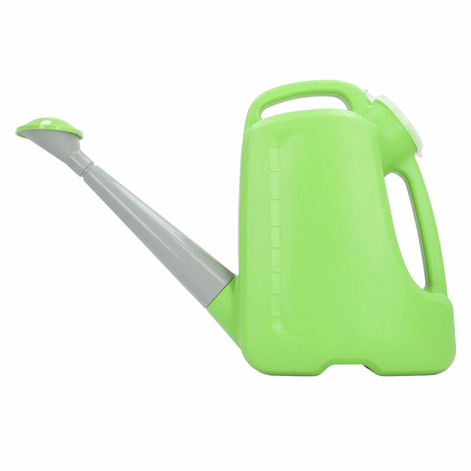 Regadera de Gran Capacidad, Ergonómico, Indicador de Nivel de Agua Moldeado Externamente, para Cualquier Planta, Hecha de Material PP, Adecuada para Granja Agrícola (5L)