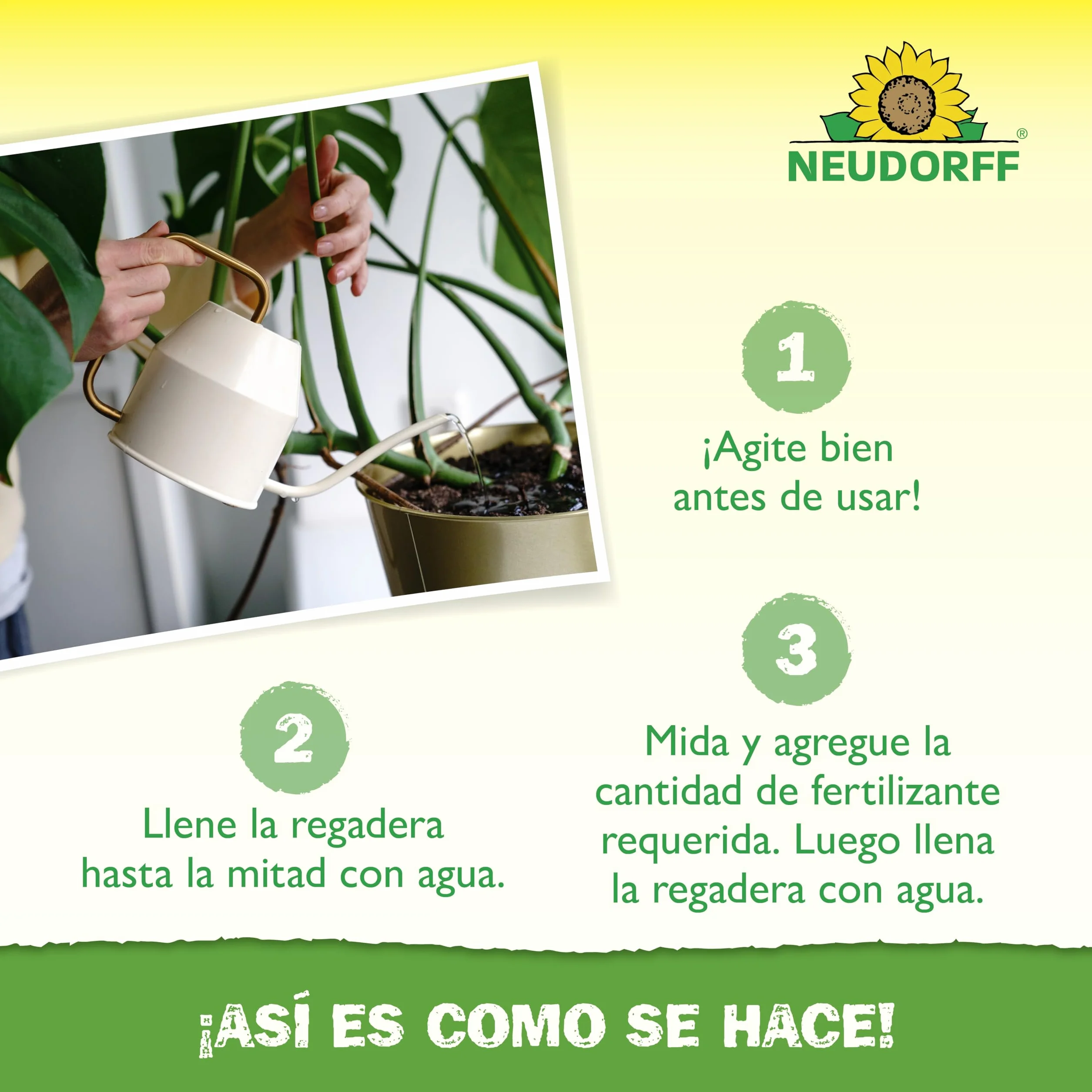 Neudorff Azet Fertilizante Plantas Verdes - Abono orgánico 100% natural para un crecimiento rápido y hojas de color verde intenso para todas las plantas verdes, 250 ml