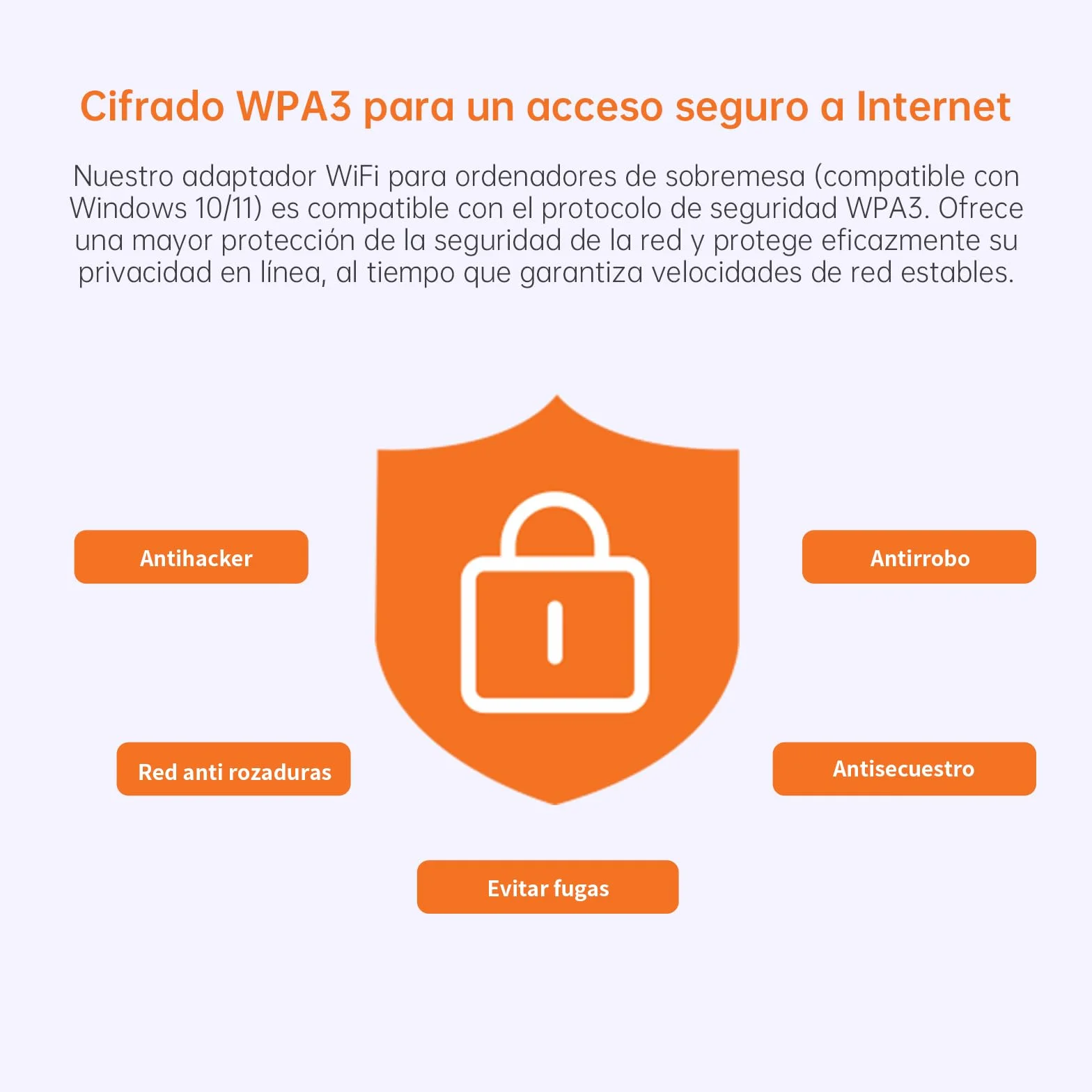 Adaptador WiFi 6 AX900 Bluetooth 5.4 USB Doble Banda 5 GHz/2,4 GHz para PC