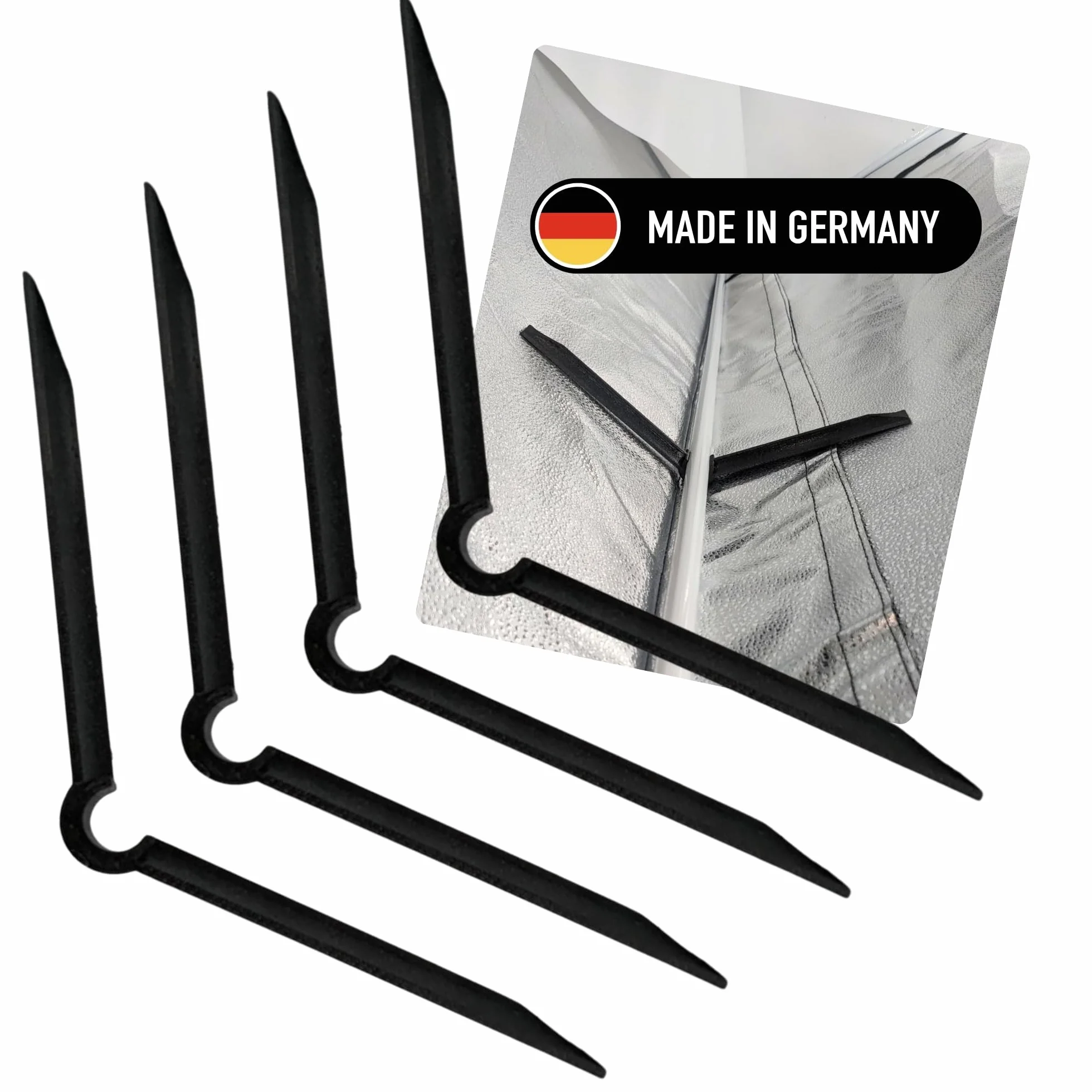 4 piezas de repuesto para Grow Box Fixture Poles Space Booster Tienda Armario Armario de 16 mm Barras de fijación Accesorios para Growbox para Growbox Secret Jardin para Growpro para Homebox