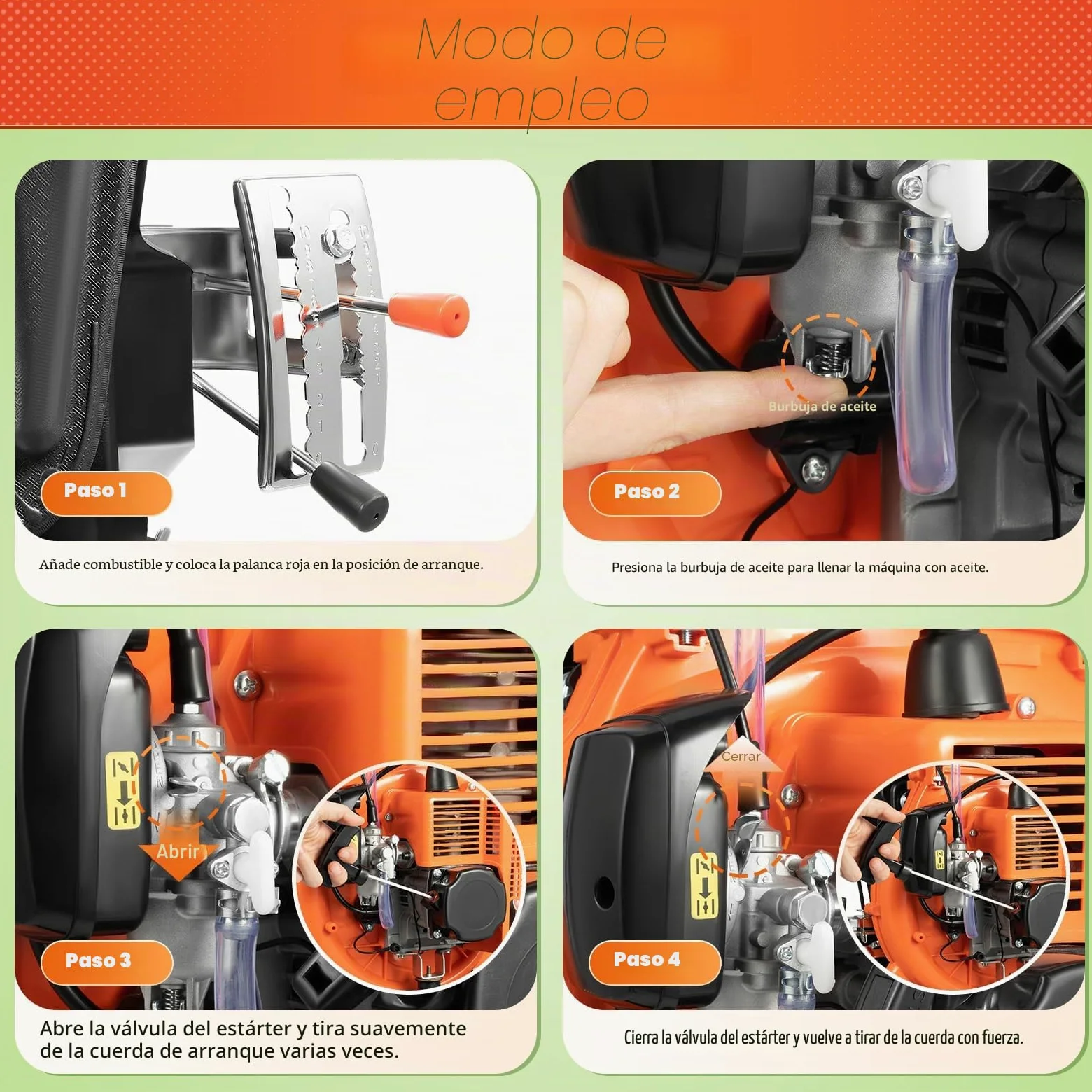 Pulverizador de motor de gasolina, 14 L, 7500 RPM, pulverizador de motor, pulverizador de espalda CDI, abono, rango de pulverización superior a 12 m