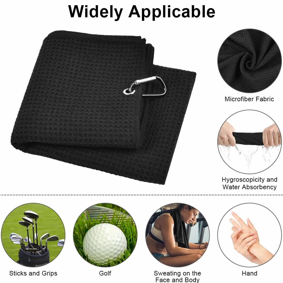 Flintronic Kit de Limpieza para Golf, Cepillo Limpiador Plegable, Toalla y Marcadores