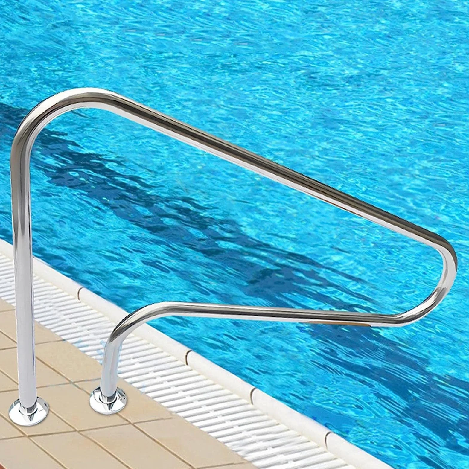 Barandillas de Piscina de Acero Inoxidable 304, Pasamanos de Seguridad Antideslizante para Entrada y Salida de Piscina