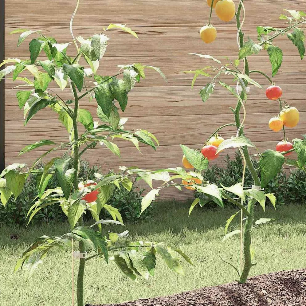 Soportes en espiral para plantas útiles, 50 unidades de 110 cm, de acero, soportes para enredaderas y varillas en espiral para plantas trepadoras, así como varillas para plantas sin atar