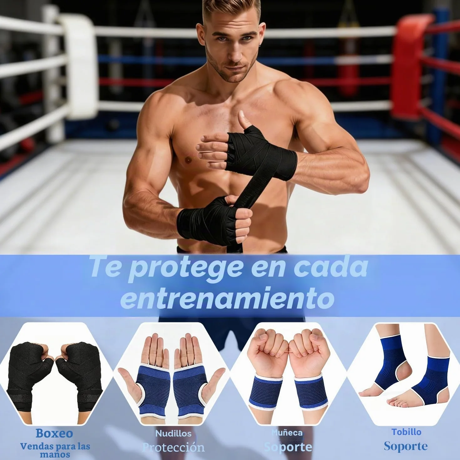 Saco de Boxeo Colgante 120 cm Tela Oxford con Gancho Cadena y Vendajes para MMA Karate Kickboxing