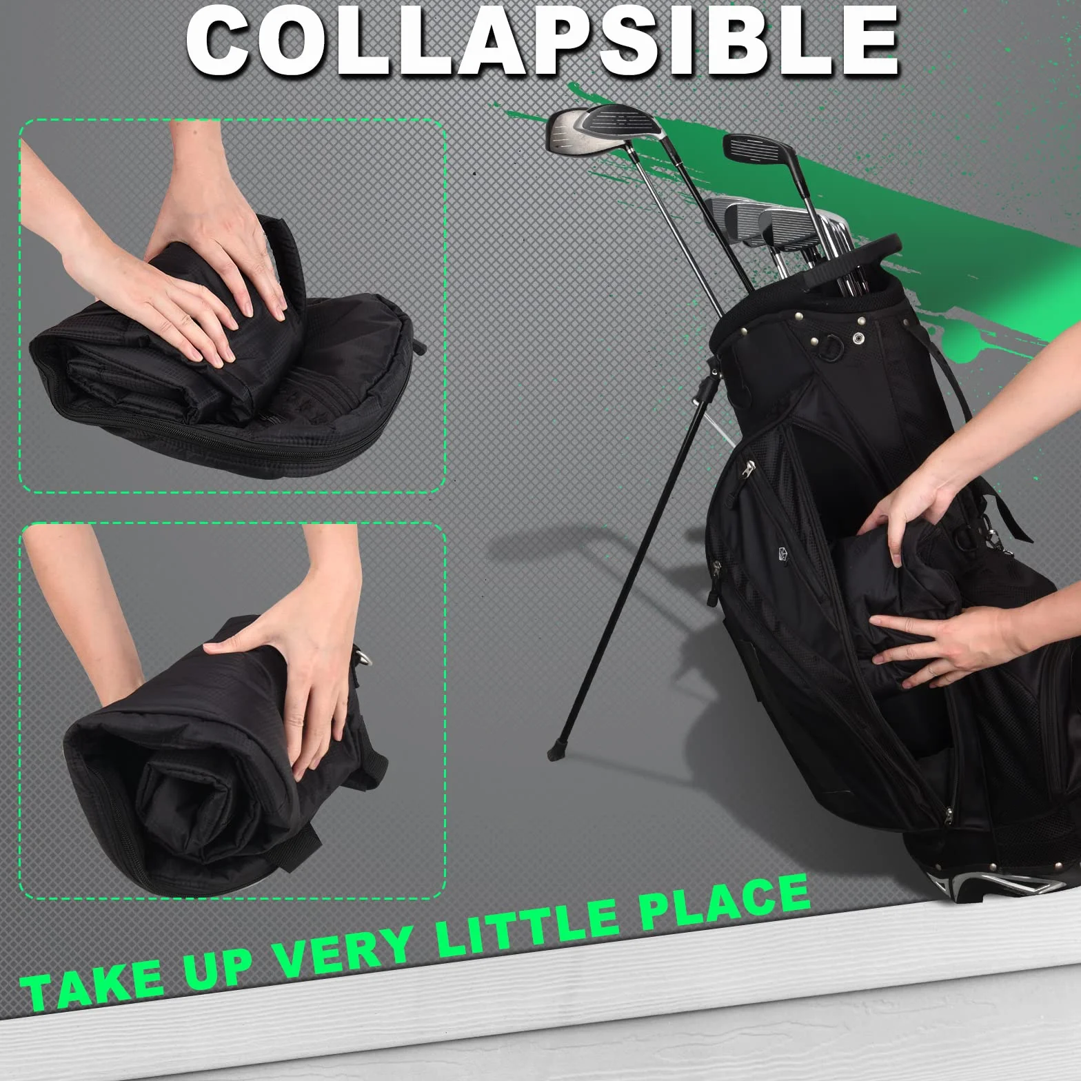 Impermeable Bolsa de Golf Plegable Resistente Multicolor