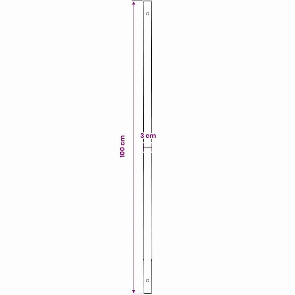 vidaXL Taladro de Tierra Mango 120 mm Tubo Extensión 5 m Acero