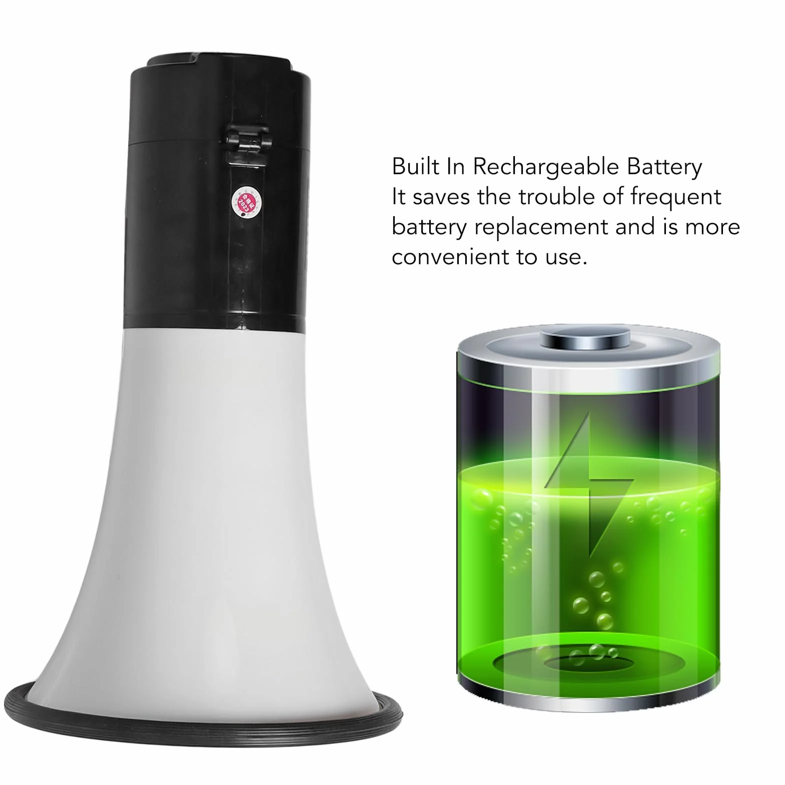 Greensen Altavoz Portátil Megáfono 40 W Batería Litio Recargable Amplificación Exterior Grabación Reproducción Mensajes