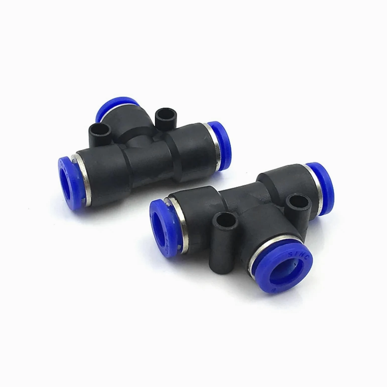 100 piezas de 50 piezas de accesorios neumáticos de polietileno tipo T de 3 vías para tubo en T de 4 mm, 6 mm, 8 mm, 10 mm, conector rápido deslizante (14 mm, 50 unidades)