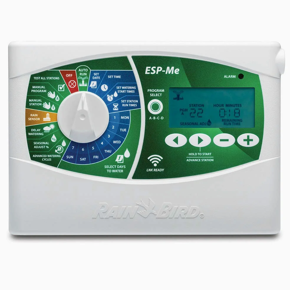 R.Bird - Programador eléctrico de riego ESP 13 Estaciones, Ampliable con módulos a 22. Funciona con electroválvulas de riego eléctricas 24V de Cualquier Marca.