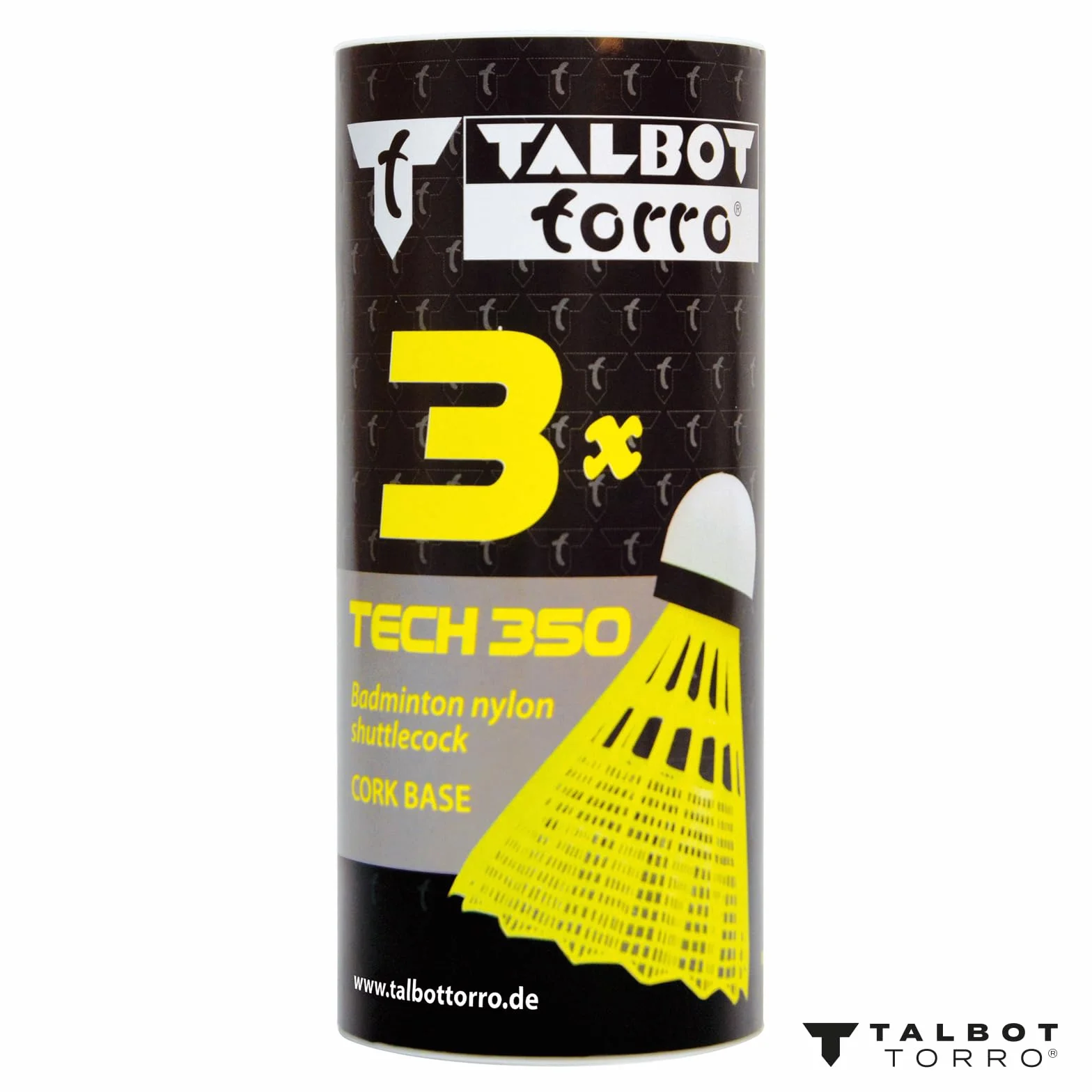 Talbot-Torro Badminton Volantes Tech 350, 3 Piezas, Nylon
