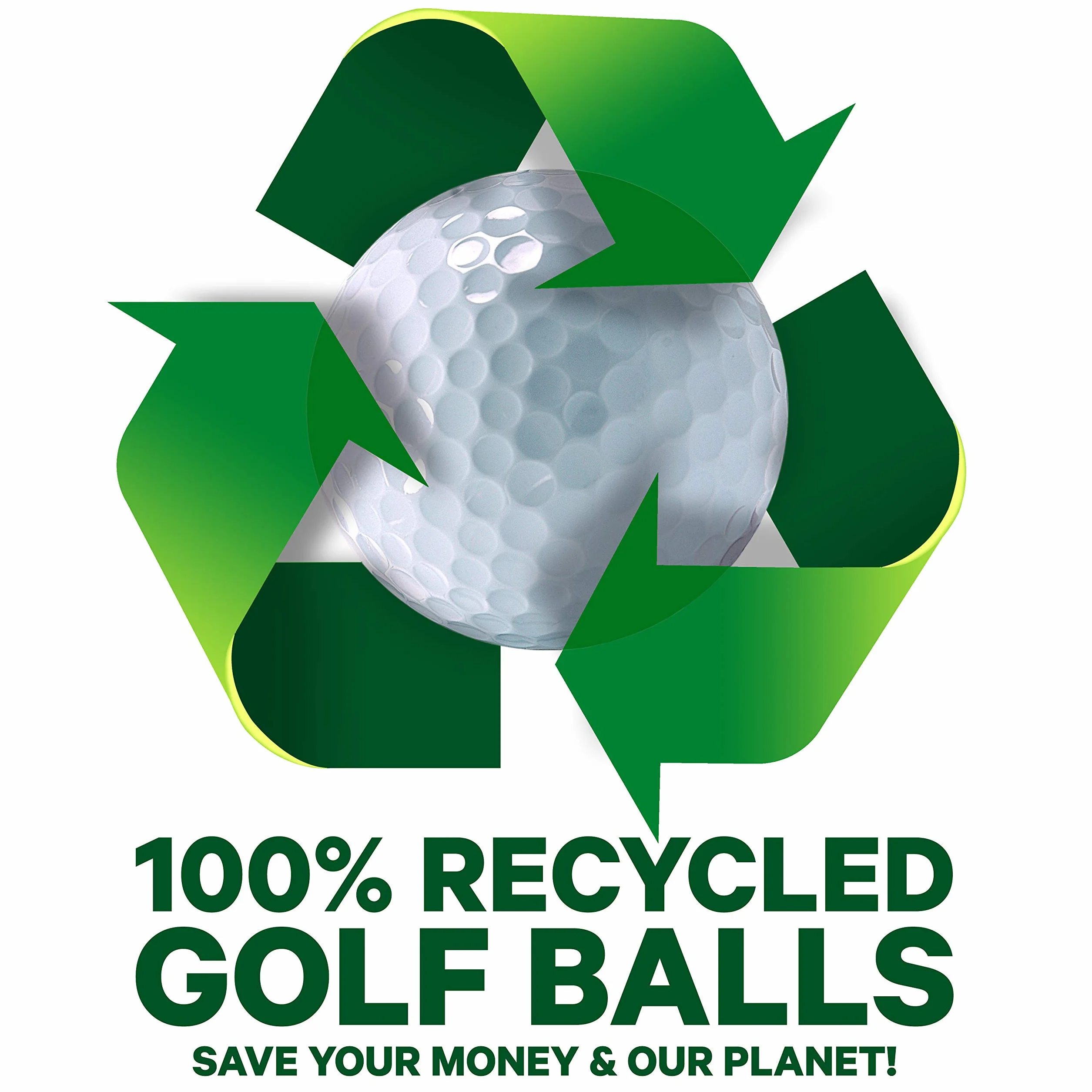 Second Chance Golfbälle 100 Farbige Optic Qualitäts