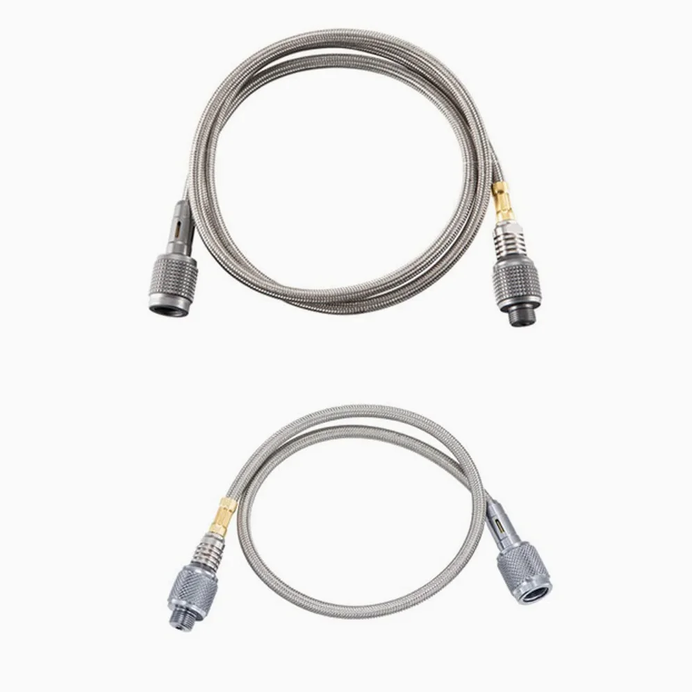Manguera adaptadora de propano Kit de conexión de regulador y manguera, extensión de gas, conector de manguera, adaptadores de apagado automático for estufa de gas, for acampar al aire libre(0.5m and