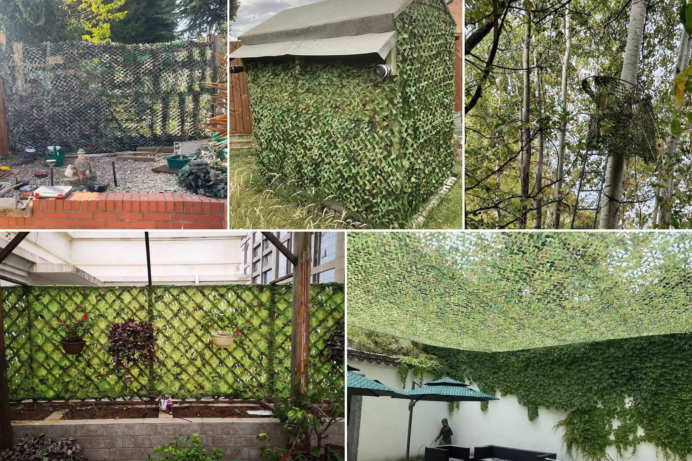 Malla de Camuflaje Red de Protección Militar Táctico Woodland para Sol Sombra Caza