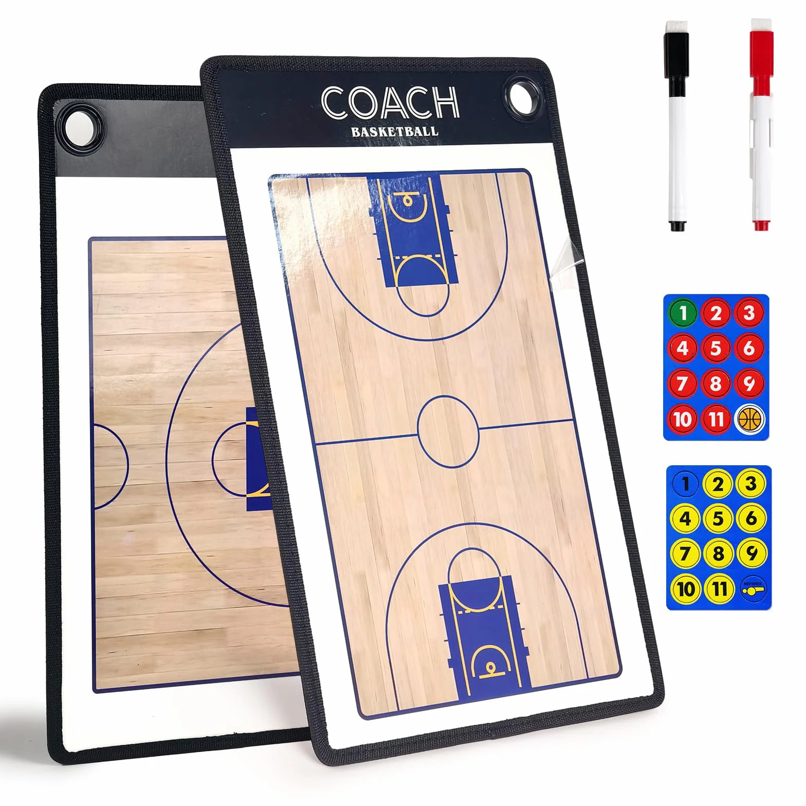 Pizarra Baloncesto Entrenador con Imanes Lapiceros, Carpeta Tactica Baloncesto para Entrenadores