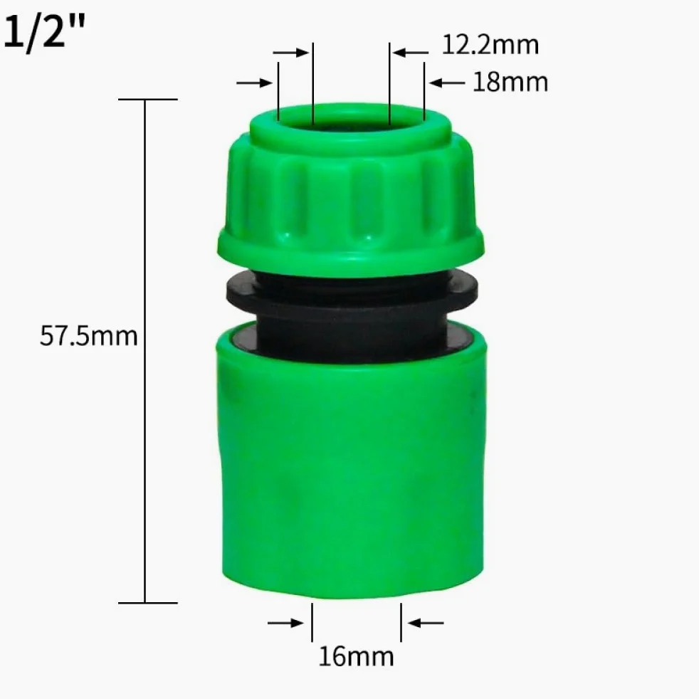 Conector en Y para manguera de jardín 1/2" 3/4" Kit de unión rápida de adaptador de grifo de 2 vías de rosca hembra con accesorios de divisor de agua de válvula de encendido/apagado, conector rá