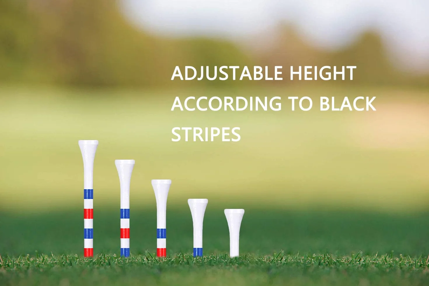 Golf Tees Madera Bambú 38mm 70mm 83mm Paquete 100 Piezas