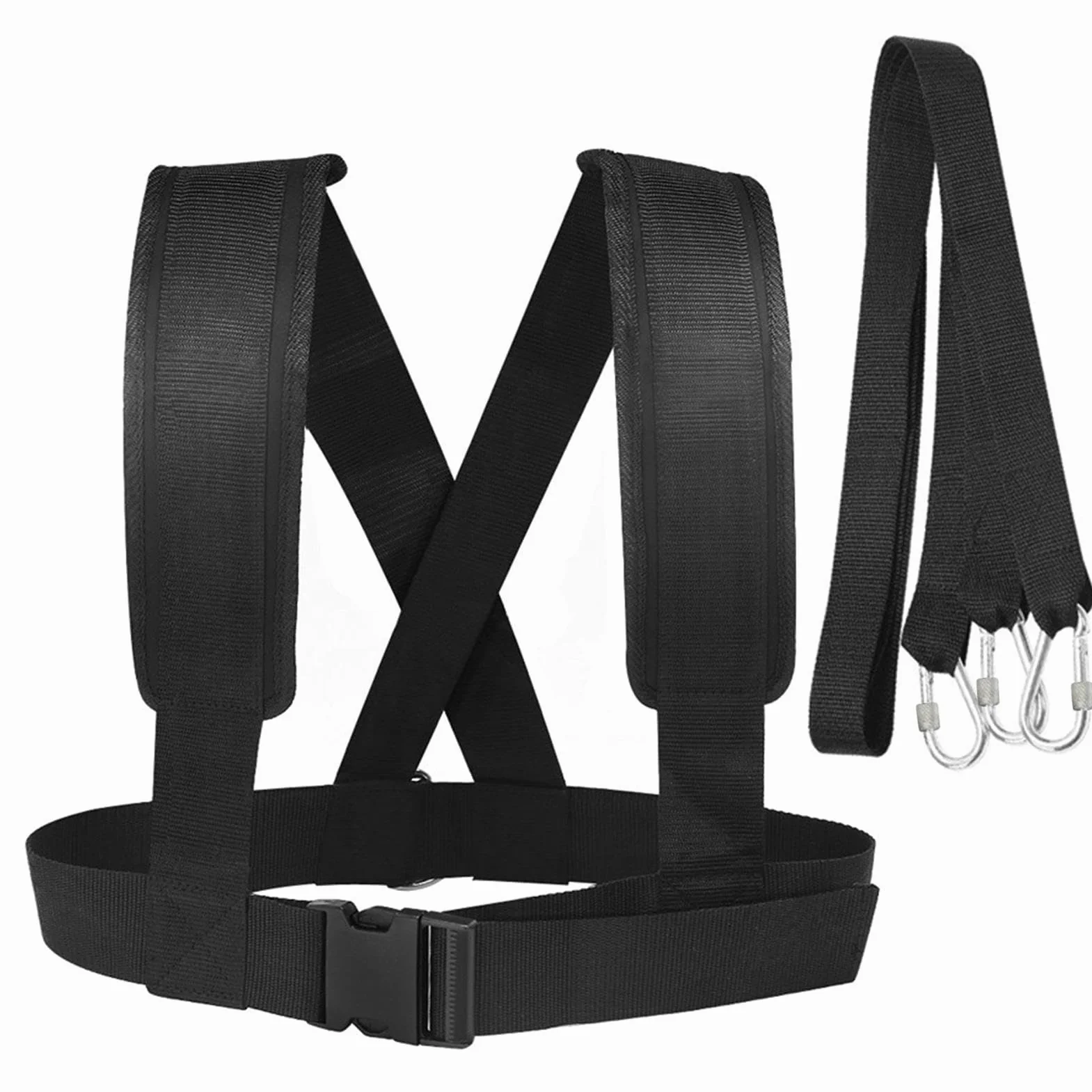 Arnés De Trineo para Tirar Multiusos Correas Ajustables Entrenamiento De Fuerza