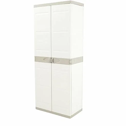 Plastiken 0005673 Titanium Armario, Beig, 70 cm Escobero, 70 cm x 44 cm x 176 cm