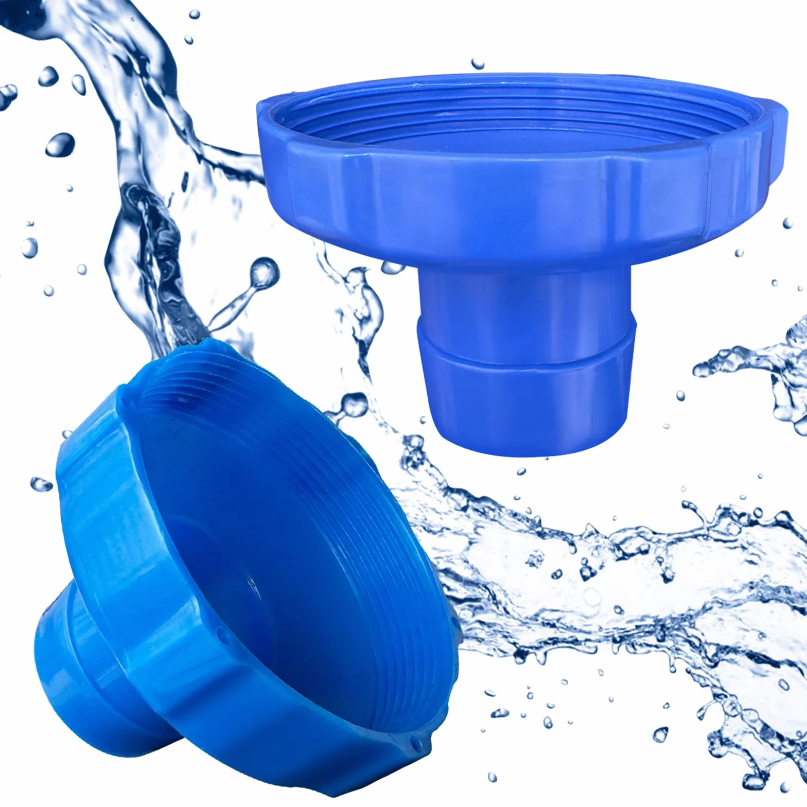 2 pcs Adaptador para manguera de skimmer, pequeño adaptador de manguera de filtro, para piscina sobre el suelo Skimmer Kit