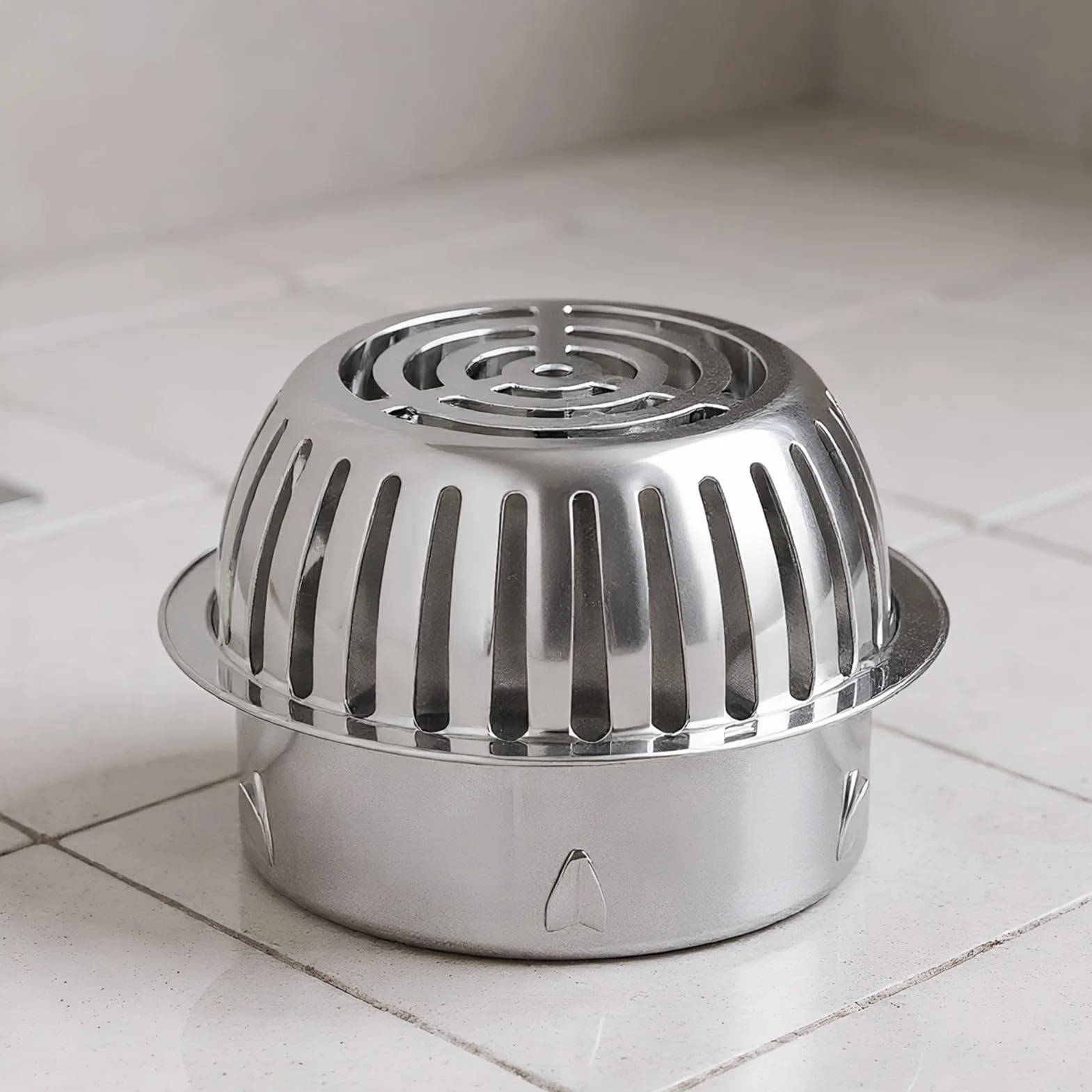 Cubierta De Drenaje para Exteriores - Rejilla para Sumideros Y Desagües De Suelo,Rejilla Cúpula Antiatascos Acero Inoxidable para Baño Jardín Sótano
