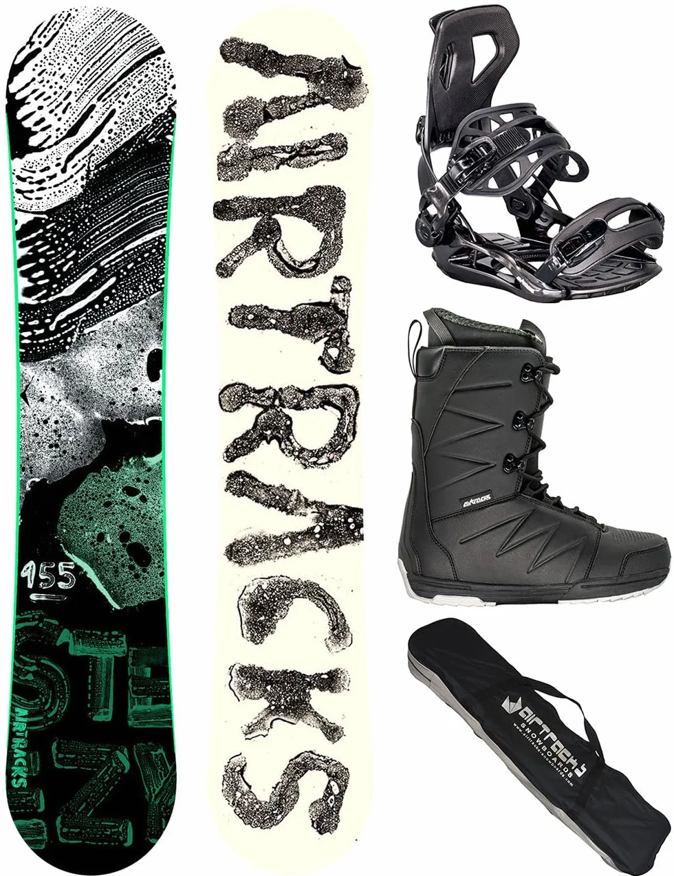 AIRTRACKS Snowboard Set Extra Wide 155 159 161 165 168 171