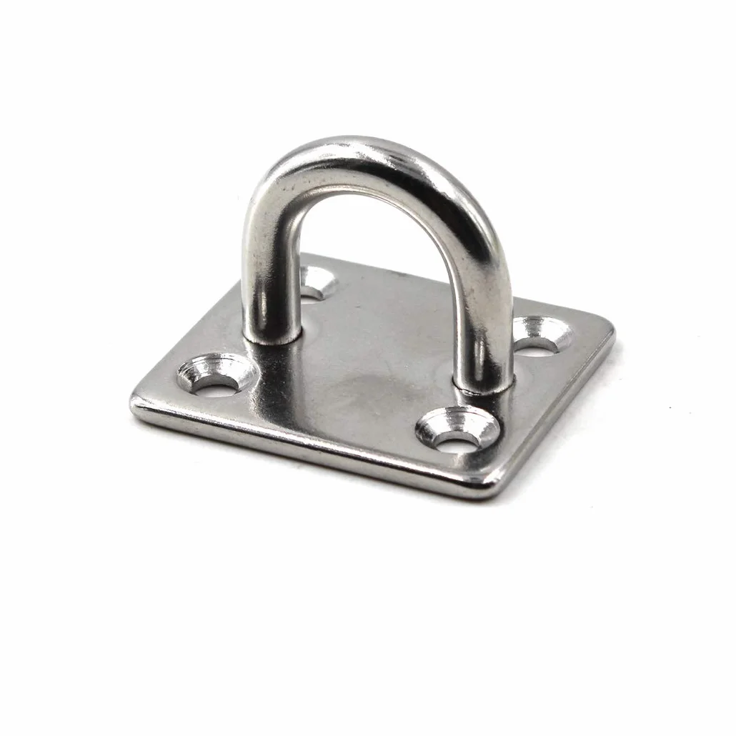M8 Gancho para techo Gancho de pared de acero inoxidable 304 para yoga y hamaca Paquete de 4 (tornillos incluidos)