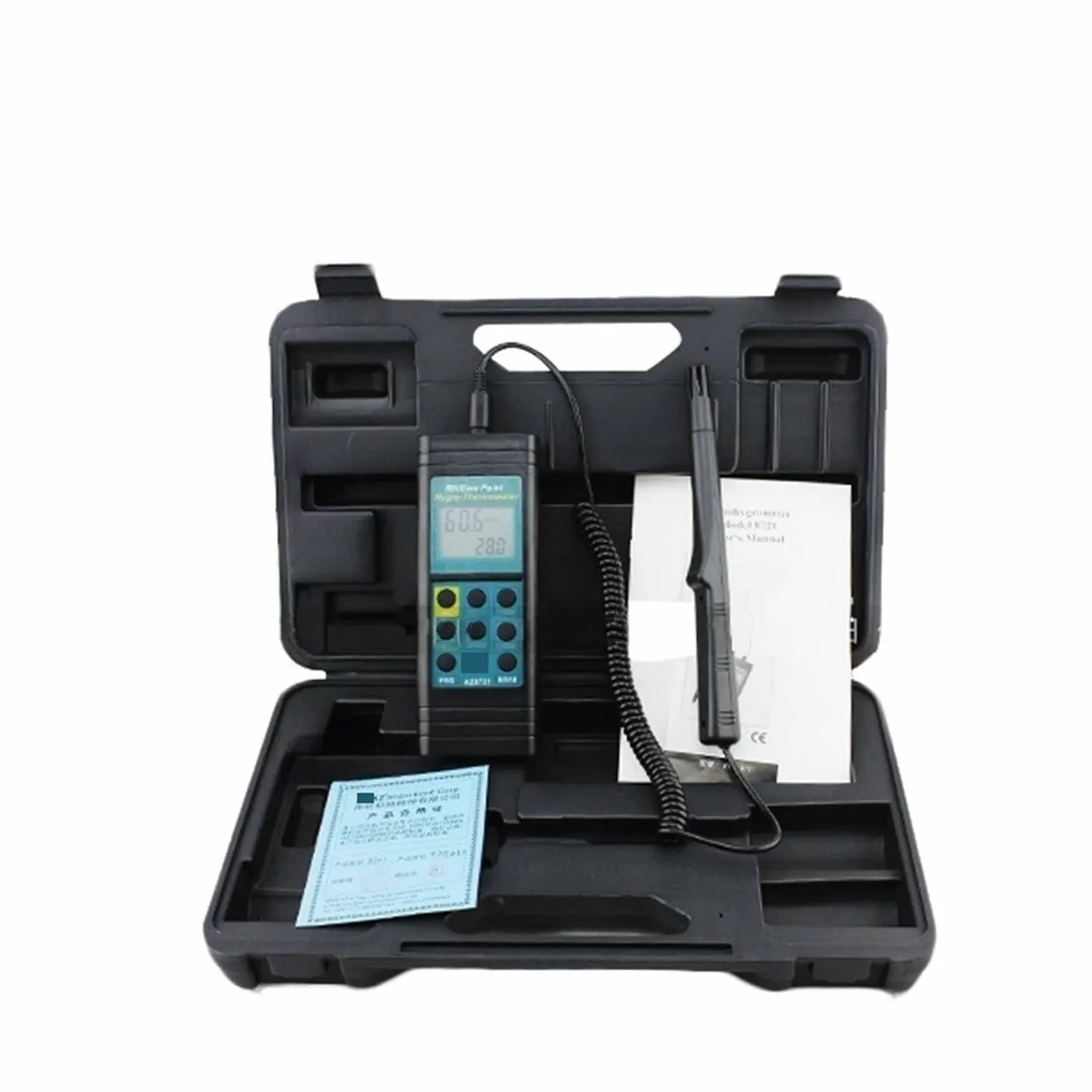 Medidor de humedad Tester 8721 Medidor De Punto Rocío Temperatura Y Humedad Con Alarma Portátil para la cocina casera
