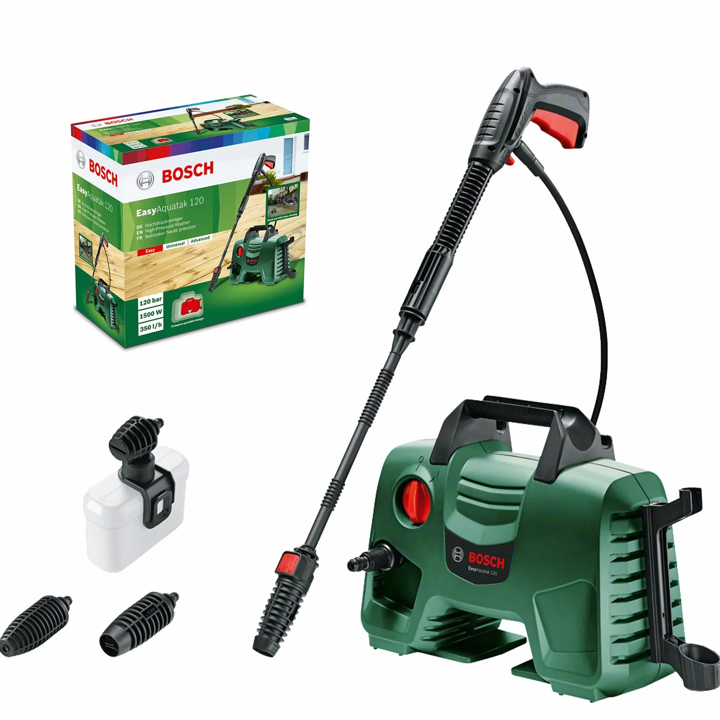Bosch hidrolimpiadora de Alta presión EasyAquatak 120 (1500 W, presión: 120 Bar, Caja)
