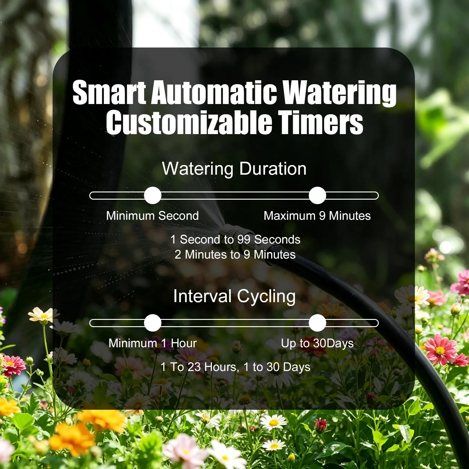 OBEST Kit de Sistema de Riego Solar con 10 Goteros y 10m de Manguera | Modos de Riego Automático, Riego Autónomo para Balcones, Jardines y Plantas en Maceta, Ideal para Vacaciones y Viajes Cortos