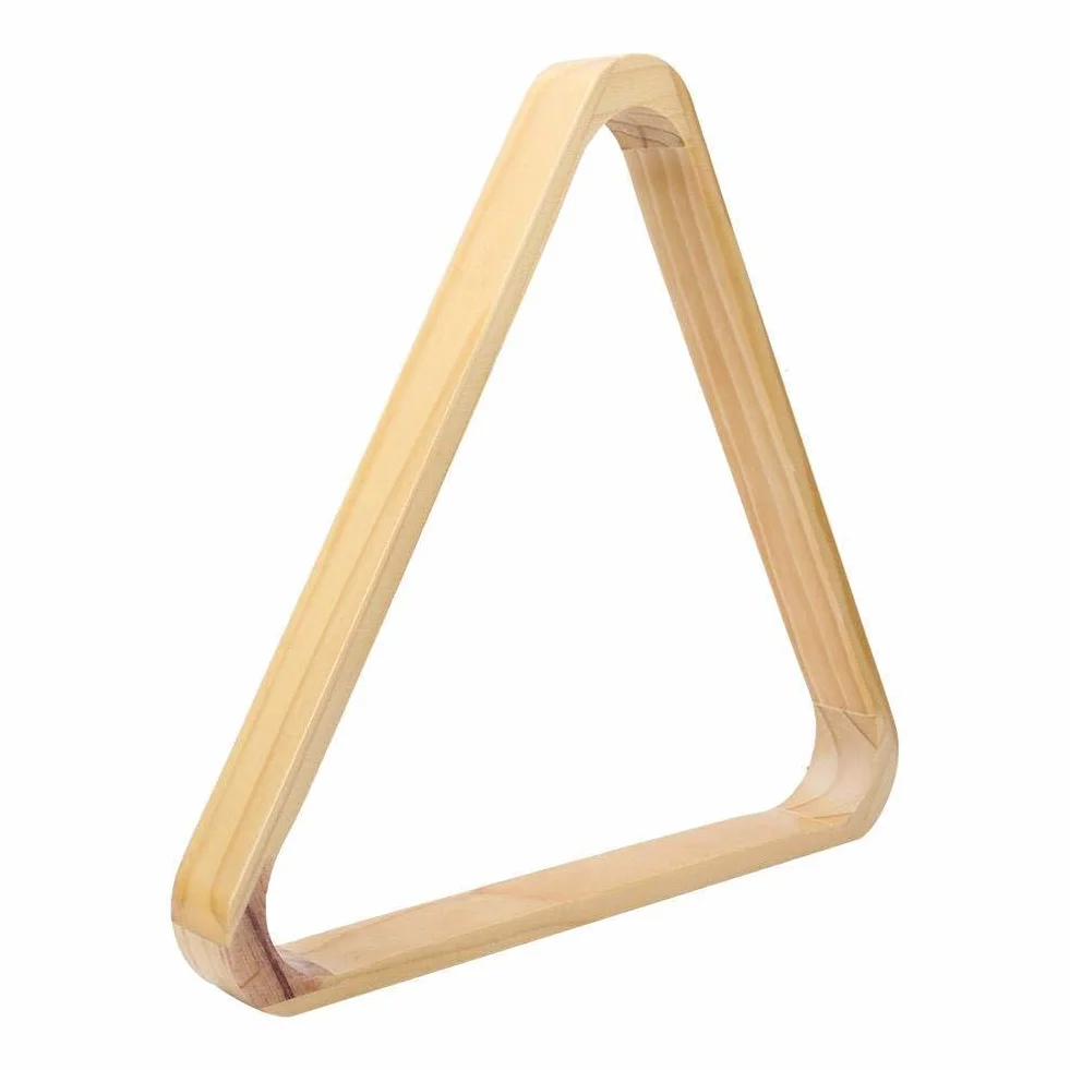 Vbest life Billar Marco de Rombo Triangular Bolas de Billar Bastidor Trípode de Madera Accesorios