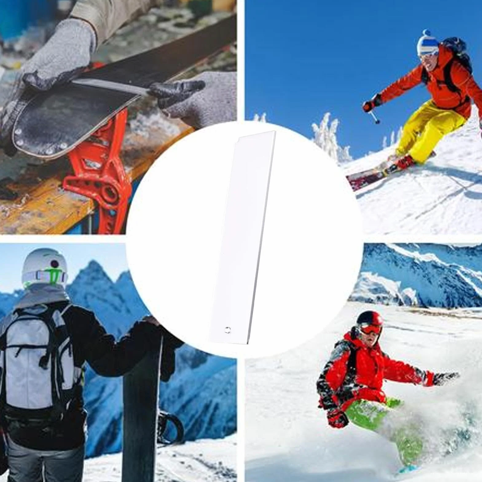 Rascador de cera de esquí, herramienta compacta para snowboard y surf