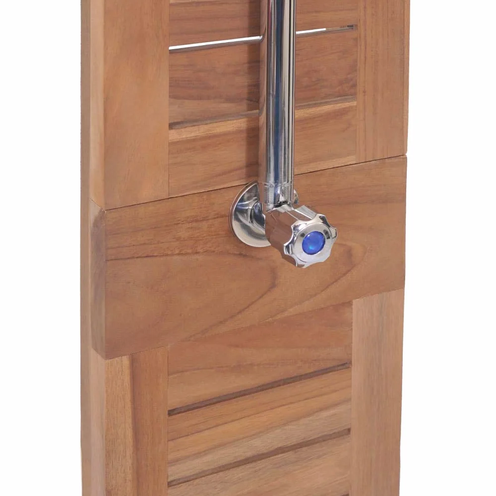 Homgoday Doia de jardín de madera maciza de teca, 70 x 75 x 204 cm, muebles para casa, interiores y exteriores, salón, dormitorio
