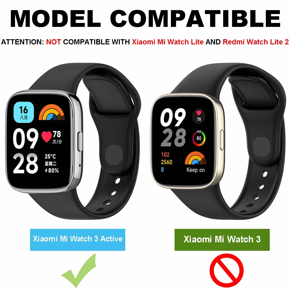 Pulseras Deportivas de Colores Compatibles con Redmi Watch 3 Active, Suaves y Transpirables Liberación Rápida (6 Piezas)