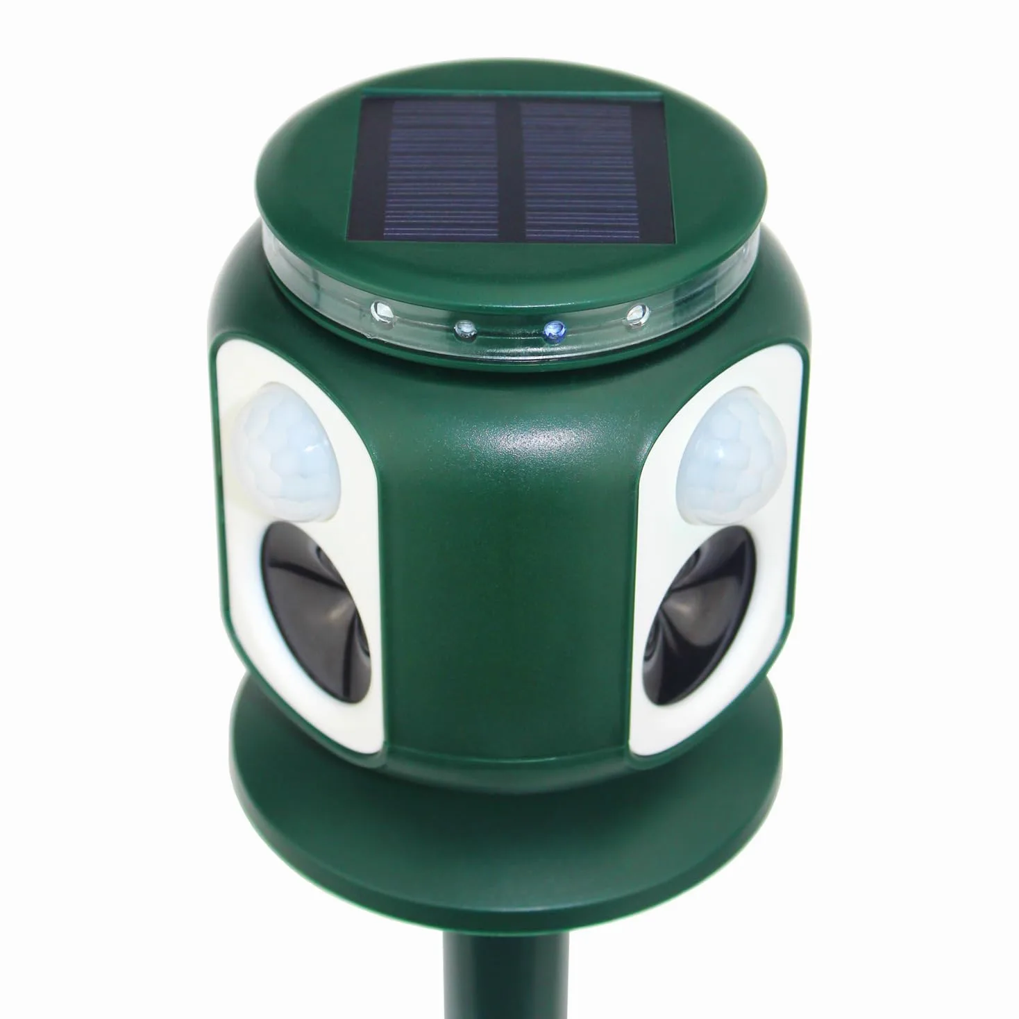 Ahuyentador Solar de Animales Salvajes con 4 Sonidos y ultrasonidos | Jabalís | Zorros | Lobos | para Zonas de Paso de los Animales con Sensor de Movimiento
